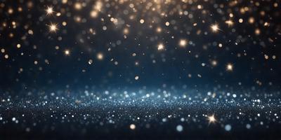 The primary subject of the image is a blue background with a pattern of white stars. The setting appears to be a night sky, with the stars being the main focus of the scene. The visual style of the image is a combination of a photo and digital art, creating a unique and captivating atmosphere. The colors and mood of the image are predominantly blue and white, giving it a serene and peaceful ambiance.