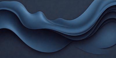 The primary subject of the image is a blue wave, which is the main object, scene, or focus of the image. The setting or background is a dark blue surface, which adds to the overall atmosphere. The visual style of the image is digital art, as it is a digital representation of a wave. The dominant colors in the image are blue, which creates a calm and serene mood.