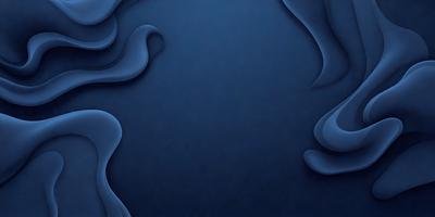 The primary subject of the image is a blue background with a pattern of smoke-like shapes. The setting is a dark room, and the visual style appears to be a digital art or illustration. The dominant colors are blue and gray, creating a calm and serene atmosphere.