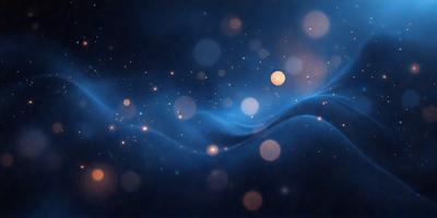 The primary subject of the image is a blue and white swirling pattern, which appears to be a digital art or illustration. The setting is a dark, starry night with a backdrop of a blue sky. The visual style is a combination of digital art and illustration, creating a unique and captivating atmosphere. The colors and mood of the image are predominantly blue and white, with a sense of movement and dynamism.