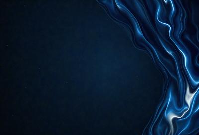 The primary subject of the image is a blue background with a swirling pattern. The setting is a dark, starry night, creating a sense of mystery and depth. The visual style is a combination of digital art and illustration, with the swirling pattern adding a dynamic element to the scene. The colors and mood are predominantly dark and moody, with the blue background and starry night creating a sense of tranquility and wonder.