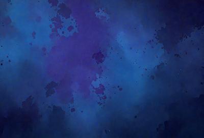 The primary subject of the image is a purple and blue background with a few black spots. The setting is a dark, starry night sky, and the visual style is a combination of a photo and digital art. The colors and mood of the image are predominantly dark and moody, with the purple and blue hues creating a sense of depth and mystery.