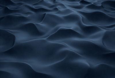 The primary subject of the image is a large body of water, which appears to be a deep blue ocean. The setting is underwater, with the water surface visible. The visual style of the image is a digital art or illustration, as it depicts a detailed and intricate underwater scene. The colors and mood of the image are predominantly dark and moody, with the deep blue water creating a sense of depth and mystery.
