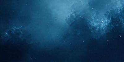 The primary subject of the image is the night sky, which is filled with stars. The setting is a dark, cloudy night, with the sky serving as the background. The visual style of the image is a painting, which adds a sense of depth and artistic expression to the scene. The colors and mood of the image are predominantly dark and moody, with the stars providing a contrasting and serene element to the overall atmosphere.