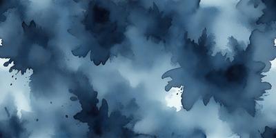 The primary subject of the image is a blue and white painting of a cloudy sky. The setting is a cloudy sky, and the visual style is a painting. The dominant colors are blue and white, creating a calm and serene atmosphere.