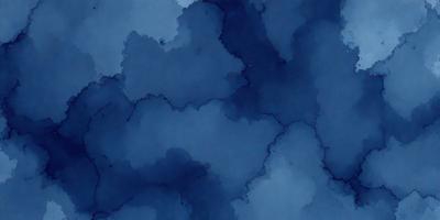 The primary subject of the image is a blue cloudy sky with a few white clouds. The setting is a blue background, and the visual style is a painting or drawing. The colors and mood of the image are predominantly blue, creating a calm and serene atmosphere.