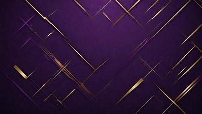 The primary subject of the image is a purple background with gold accents. The setting is a wall, and the visual style is a combination of digital art and illustration. The dominant colors are purple and gold, creating a rich and luxurious atmosphere.
