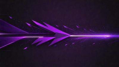 The primary subject of the image is a purple arrow. The arrow is the main object, scene, or focus of the image. The setting or background is a dark purple surface, which creates a contrast with the arrow. The visual style of the image is digital art, as it appears to be a digital illustration or drawing. The colors and mood of the image are predominantly purple, giving it a calm and serene atmosphere.