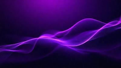 The primary subject of the image is a purple wave or a purple flowing substance, which appears to be a digital art or illustration. The setting is a dark background, and the visual style is a combination of digital art and illustration. The colors and mood of the image are predominantly purple, creating a sense of depth and a unique visual experience.