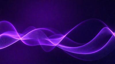 The primary subject of the image is a purple wave or a purple light, which appears to be a digital art or illustration. The setting is a dark background, and the visual style is a combination of purple and blue colors, creating a unique and artistic atmosphere. The overall mood of the image is mysterious and captivating.