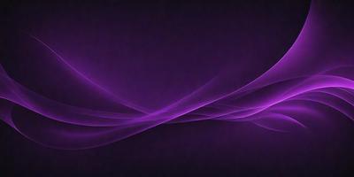 The primary subject of the image is a purple background with a wave-like pattern. The setting is a dark room, and the visual style appears to be a digital art or illustration. The dominant colors are purple and black, creating a moody and dramatic atmosphere.