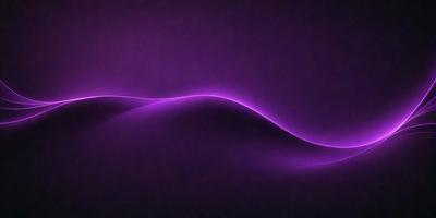 The primary subject of the image is a purple wave, which appears to be a digital art or illustration. The setting is a dark background, and the visual style gives the impression of a futuristic or surreal scene. The dominant colors in the image are purple and black, creating a moody and atmospheric mood.
