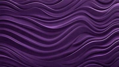 Purple wall with purple waves.