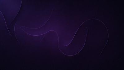 The primary subject of the image is a purple background with a pattern of long, curly, and flowing lines. The setting appears to be a dark, purple room, and the visual style is a combination of digital art and illustration. The colors and mood of the image are predominantly purple, creating a calm and serene atmosphere.