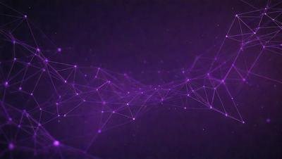 The primary subject of the image is a purple background with a pattern of purple and white dots. The setting is a dark, starry night, creating a moody atmosphere. The visual style is a digital art or illustration, with the purple and white dots forming a complex pattern. The colors and mood of the image are predominantly purple and dark, giving it a mysterious and intriguing appearance.