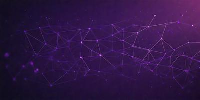 The primary subject of the image is a purple background with a pattern of white dots. The setting appears to be a dark, possibly futuristic environment. The visual style of the image is a combination of digital art and illustration, creating a unique and intriguing pattern. The colors and mood of the image are predominantly purple and dark, giving it a mysterious and captivating atmosphere.