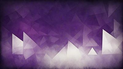 The primary subject of the image is a purple background with a geometric pattern. The setting is a purple background with a geometric pattern, and the visual style is a digital art or illustration. The dominant colors are purple and white, creating a calm and soothing atmosphere.