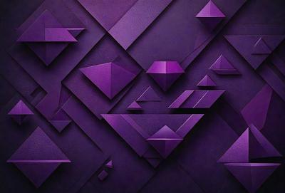 The primary subject of the image is a purple diamond pattern. The setting is a purple background, and the visual style is a digital art or illustration. The dominant colors are purple and blue, creating a calm and soothing atmosphere.
