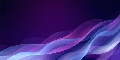 The primary subject of the image is a purple and blue wave pattern. The setting is a purple background, which creates a visually striking contrast with the wave pattern. The visual style is a digital art or illustration, as the wave pattern appears to be a digital creation. The dominant colors are purple and blue, creating a calming and serene atmosphere.