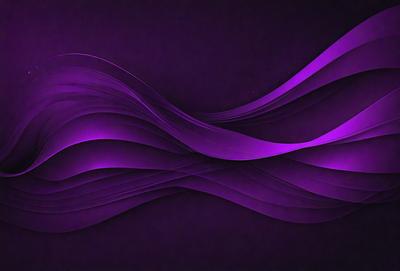 Purple Wave: The primary subject of the image is a purple wave, which is the main focus of the image. The setting is a purple background, which complements the wave's color. The visual style is a digital art or illustration, as the wave is depicted in a detailed and artistic manner. The colors and mood of the image are predominantly purple, creating a calm and serene atmosphere.