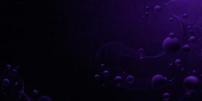 The primary subject of the image is a purple background with a pattern of circles. The setting appears to be a dark, purple-toned environment. The visual style of the image is a combination of digital art and illustration, creating a unique and intriguing design. The dominant colors in the image are purple and black, giving it a moody and mysterious atmosphere.