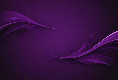 Purple background with swirls and sparkles.