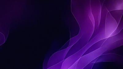 The primary subject of the image is a purple, swirling, and flowing pattern. The setting is a dark background, which contrasts with the vibrant purple swirls. The visual style is a digital art or illustration, creating a unique and eye-catching design. The colors and mood of the image are predominantly purple, giving it a calming and soothing atmosphere.