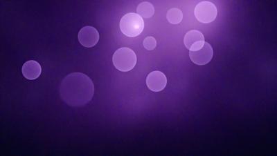 The primary subject of the image is a purple background with a pattern of white dots. The setting appears to be a dark room, and the visual style is a digital art or illustration. The dominant colors are purple and white, creating a calm and serene atmosphere.