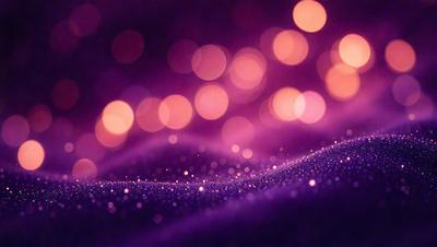 The primary subject of the image is a purple background with a pattern of bright lights, creating a visually striking and colorful scene. The setting appears to be a dark room, with the lights providing a contrasting and vibrant atmosphere. The visual style of the image is a combination of digital art and illustration, as the lights are depicted in a way that resembles a digital artwork or a painting. The colors and mood of the image are predominantly purple, with the bright lights adding a sense of
