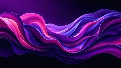 The primary subject of the image is a purple and pink swirl, which appears to be a digital art or illustration. The setting is a dark background, which contrasts with the vibrant colors of the swirl. The visual style suggests a creative and artistic approach to the image. The dominant colors are purple and pink, giving the image a sense of warmth and energy.