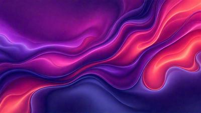 The primary subject of the image is a purple and red painting, which features a swirling pattern of colors. The setting is a purple background, and the visual style appears to be a digital art or illustration. The dominant colors in the painting are purple and red, creating a vibrant and energetic atmosphere.