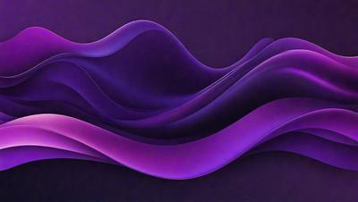 The primary subject of the image is a purple and blue abstract art piece. The setting is a dark background, which contrasts with the vibrant colors of the artwork. The visual style is a combination of digital art and illustration, creating a unique and eye-catching design. The dominant colors in the image are purple and blue, which evoke a sense of calmness and tranquility.