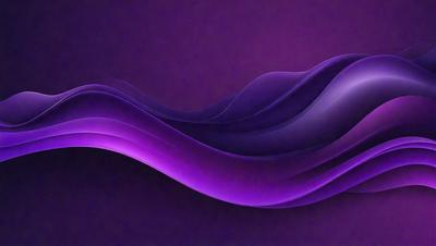 The primary subject of the image is a purple wave or flowing substance, which appears to be a digital art or illustration. The setting is a purple background, and the visual style suggests a creative and artistic approach to the scene. The dominant colors in the image are purple, and the overall atmosphere is one of fluidity and motion.