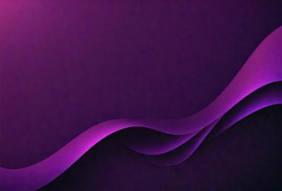 The primary subject of the image is a purple wave, which is the main focus of the scene. The wave is depicted in a digital art style, giving it a unique and modern appearance. The setting is a dark background, which contrasts with the purple wave, creating a striking visual effect. The overall atmosphere of the image is one of creativity and artistic expression.