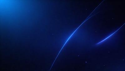 The primary subject of the image is a blue sky with a long, thin line of light streaking through it. The line of light appears to be a laser beam, and it is the main focus of the image. The setting is a dark, star-filled sky, which provides a contrasting backdrop for the laser beam. The visual style of the image is a combination of a photo and digital art, as it captures the beauty of the laser beam in the night sky. The colors and mood of the image are
