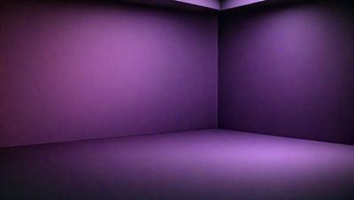 Purple wall, purple room, purple background, purple setting, purple visual style, purple colors and mood.