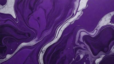 Purple and white swirls on a purple background.
