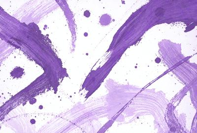 The primary subject of the image is a purple and white painting, which appears to be a digital art piece. The setting is a white background, and the visual style is a combination of digital art and illustration. The dominant colors in the painting are purple and white, creating a calm and serene atmosphere.