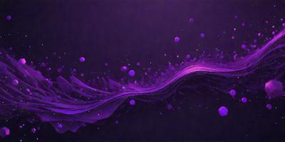 Purple swirls and bubbles on a purple background.