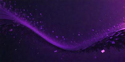 Purple, black, and white colors dominate the image. The primary subject is a purple and black swirl, which appears to be a digital art or illustration. The setting is a dark background, and the visual style is a combination of photo and digital art. The overall atmosphere is a mix of purple and black, creating a visually striking and artistic scene.