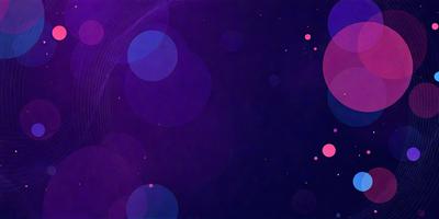 The primary subject of the image is a purple background with a pattern of circles. The setting is a dark, starry night, with the background being a deep purple color. The visual style is a combination of a photo and digital art, creating a unique and artistic atmosphere. The colors and mood of the image are predominantly purple, creating a sense of mystery and depth.