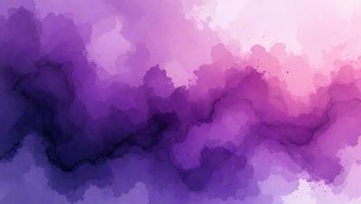 Purple clouds in the sky.