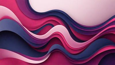 The primary subject of the image is a large, colorful wave. The wave is depicted in a variety of colors, including pink, blue, and purple. The setting is a wall, and the visual style appears to be a combination of digital art and illustration. The overall atmosphere of the image is vibrant and dynamic, with the wave's colors and patterns creating a sense of movement and energy.