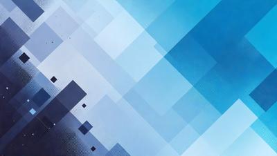 The primary subject of the image is a blue and white geometric pattern. The setting is a blue background, and the visual style appears to be a digital art or illustration. The dominant colors are blue and white, creating a calm and soothing atmosphere.