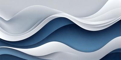 The primary subject of the image is a large, curved wave with a blue and white color scheme. The wave is depicted in a digital art style, giving it a modern and dynamic appearance. The setting is a large body of water, with the wave being the main focus of the scene. The overall atmosphere is one of movement and energy, as the wave appears to be in motion and creating a sense of depth and dimension.