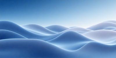 The primary subject of the image is a large body of water, which appears to be a blue ocean. The setting is a vast expanse of water, with no visible land or shoreline. The visual style of the image is a digital art or illustration, as it features a smooth, flowing surface with a sense of depth. The colors and mood of the image are predominantly blue, creating a serene and calming atmosphere.