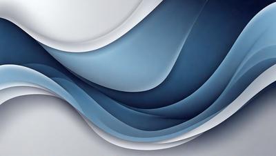 The primary subject of the image is a large, blue and white wave. The wave is the main focus of the image, and it is set against a white background. The visual style of the image is a combination of digital art and illustration, creating a dynamic and vibrant scene. The dominant colors in the image are blue and white, which contribute to a calming and serene atmosphere.
