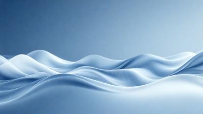 The primary subject of the image is a wave, which is the main object, scene, or focus of the image. The wave is depicted in a digital art style, giving it a modern and visually appealing appearance. The setting or background of the image features a blue surface, which adds to the overall atmosphere and visual style of the image. The dominant colors in the image are white and blue, creating a sense of calmness and tranquility.