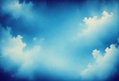Primary subject: Clouds
Setting/background: Blue sky
Visual style: Photo
Colors and mood: Blue and white