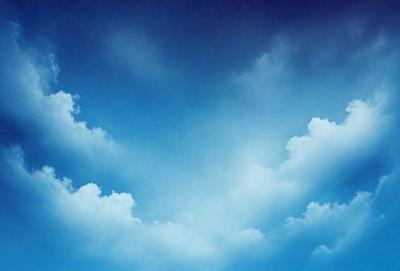 Primary subject: Clouds
Setting/background: Sky
Visual style: Digital art
Colors and mood: Blue and white